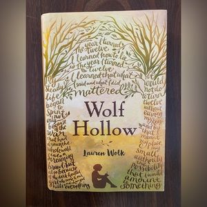 Young Adult Book: Wolf Hollow by Lauren Wolk - hard cover - like new condition